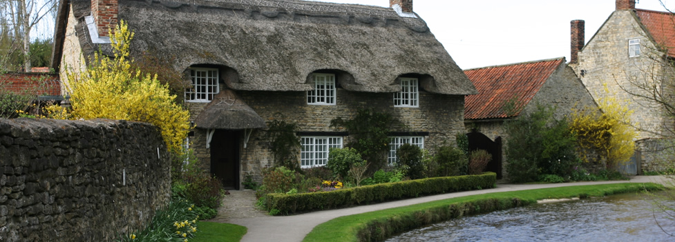 Thatched roof building Thatched roof building