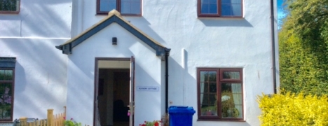 Old Mill Holiday Cottages - Rockery front door